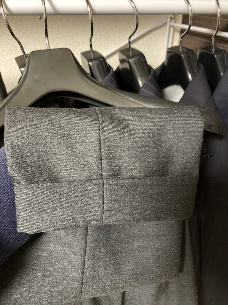 ダブル裾画像